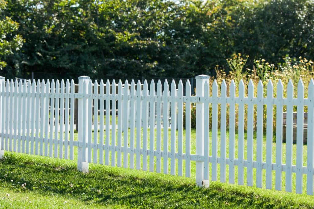 Pointed Fence Slats For A Wooden Fence Done In Delaware County Pa